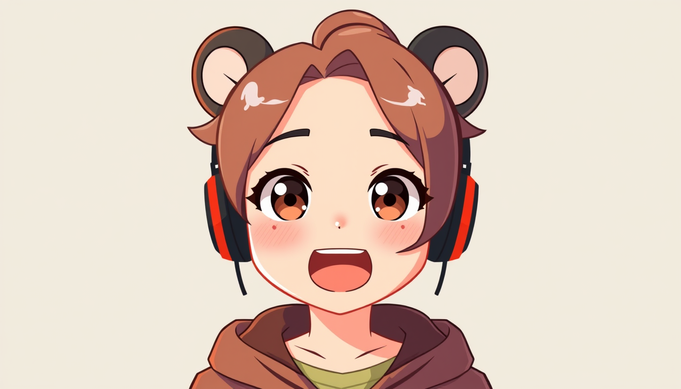 VTuber idea: vtuber avatar character, anime style, expressive face, streaming-ready design, Ironmouse , clean vtuber model illustration