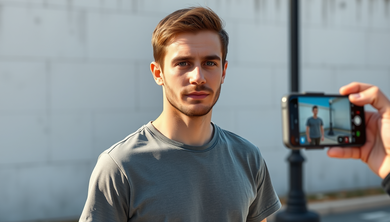 Realistic Images idea: photorealistic generated image, natural materials and skin texture, physically plausible lighting, Photorealistic photo of an ordinary 25–28-year-old 