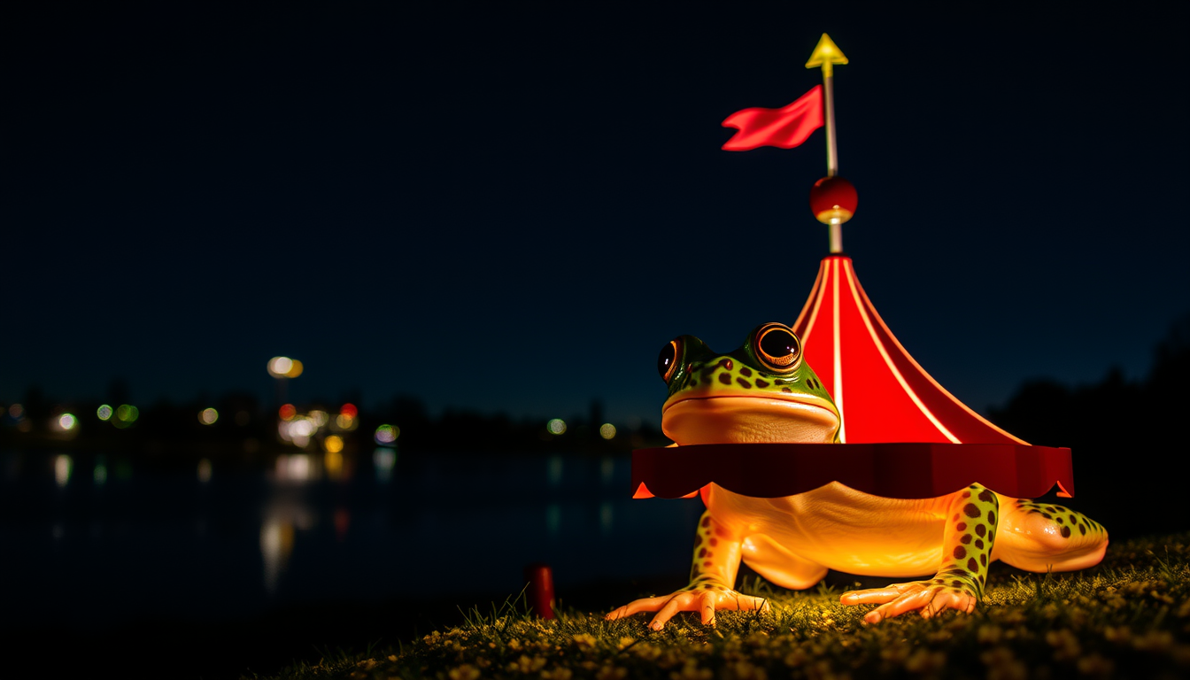 Main art studio: Frosch im Zirkus