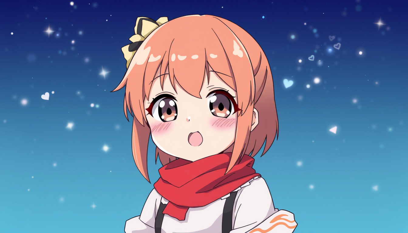 Main art studio: cute anime character