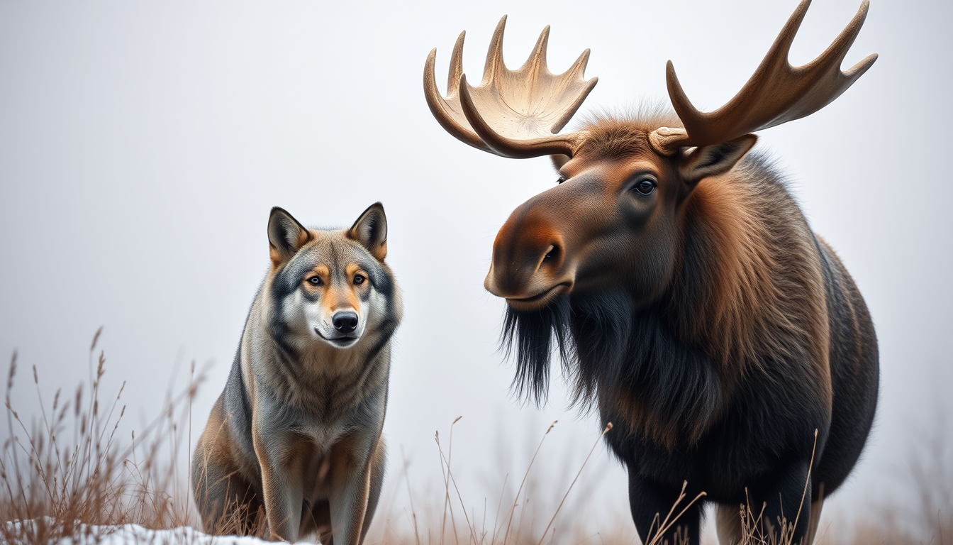 Main art studio: Can you make me a wolf and a Moose
