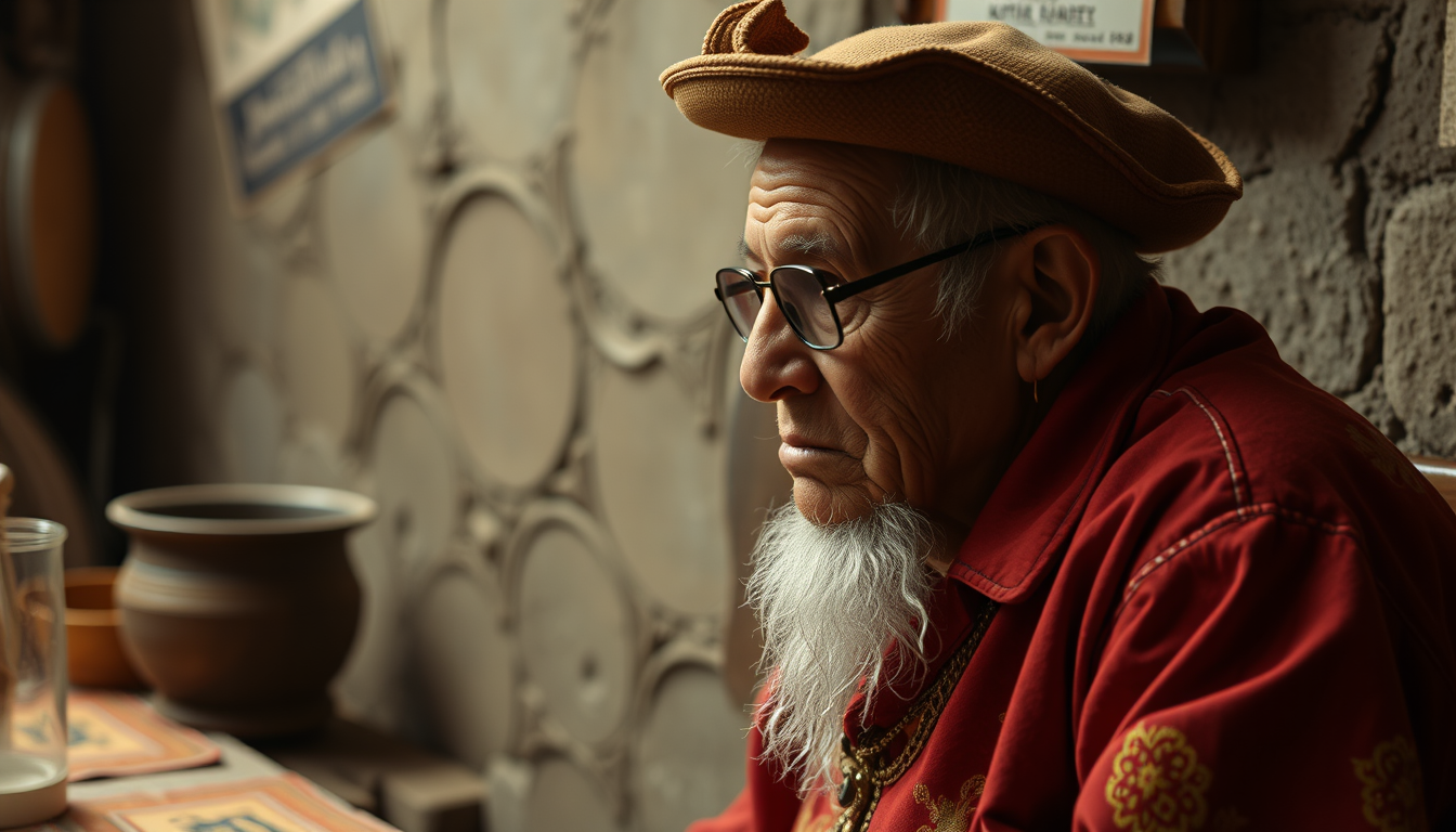 Main art studio: un viejo choto y cascarrabias quejandose