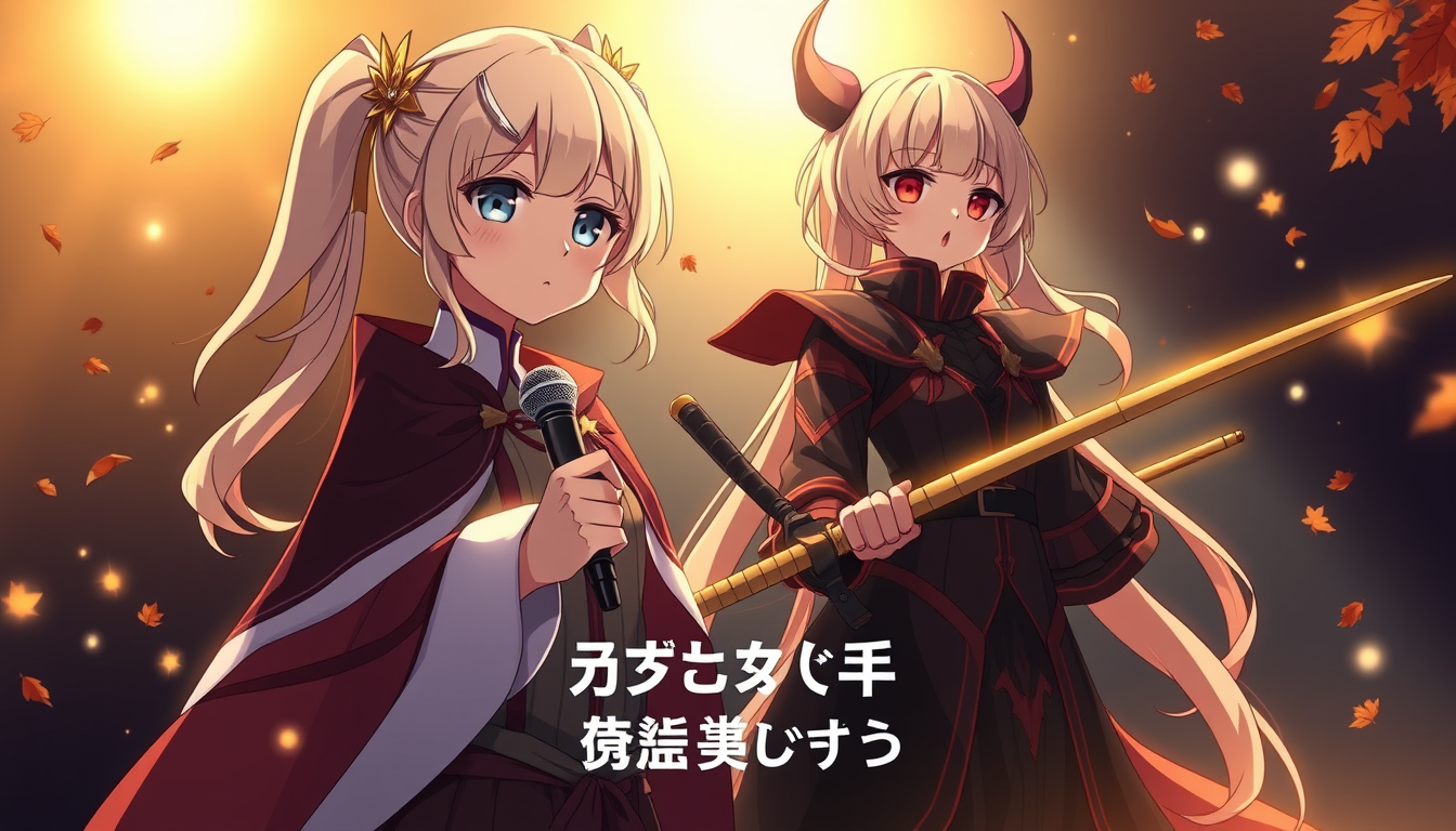 AI Art prompt example created from the prompt: Create a dramatic and emotional 16:9 Japanese anime episode thumbnail featuring Mori Kanezu and Kimanjo Osaki in her transformed identity, D