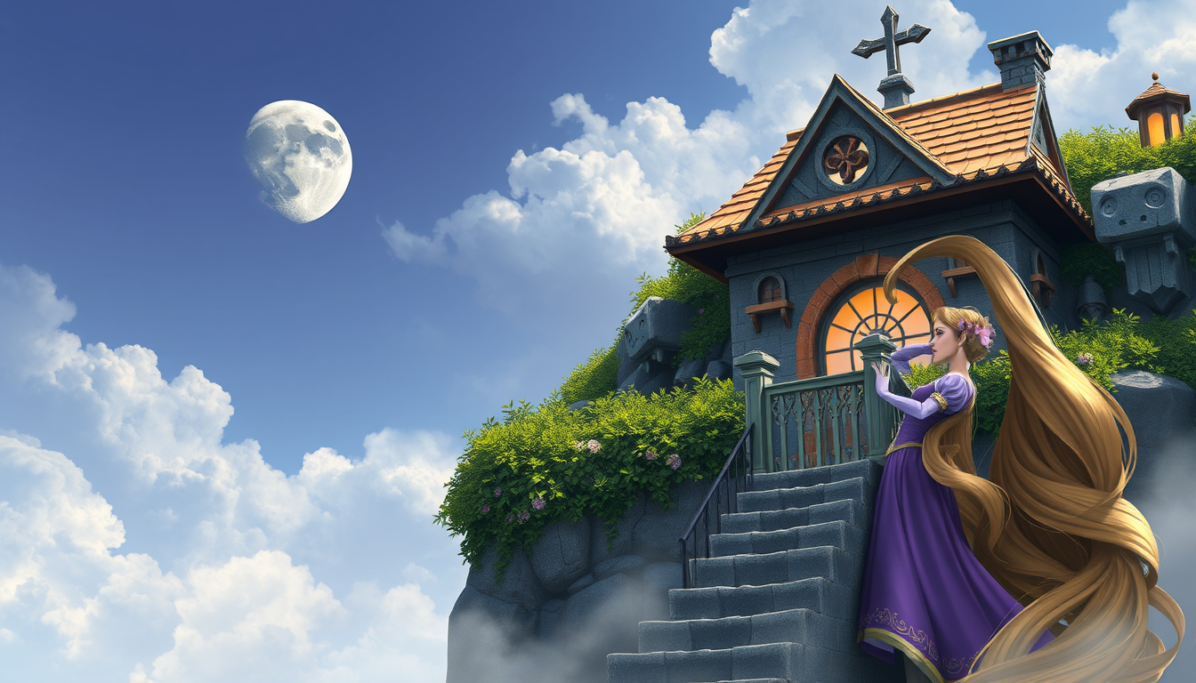 Main art studio: Crie uma omangem da princesa Rapunzel GRÁVIDA