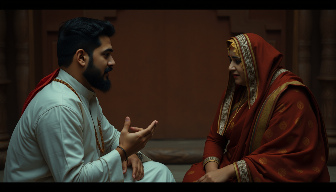 Main art studio: 🎬 सीन 4 — मेहनत का फल वही ग्रामीण युवक खेत में मेहनत करते हुए, हाथ में कुदाल लेकर मिट्टी तैयार कर रहा है, चेहरे पर थकान लेकिन आंखों में उम्मीद, पास म