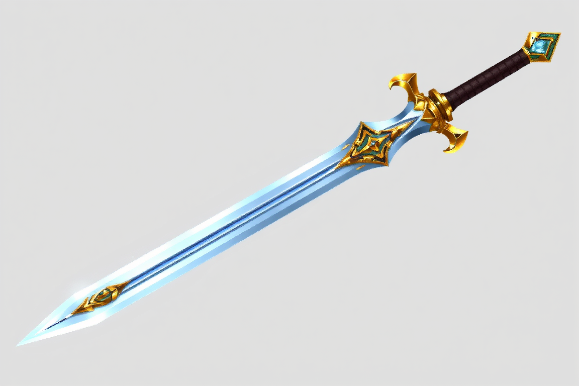 Main art studio: A legendary blade created to destroy immortal beasts. Its enchanted edge can pierce the Hydra's scales, making it essential for the final battle. Ordi
