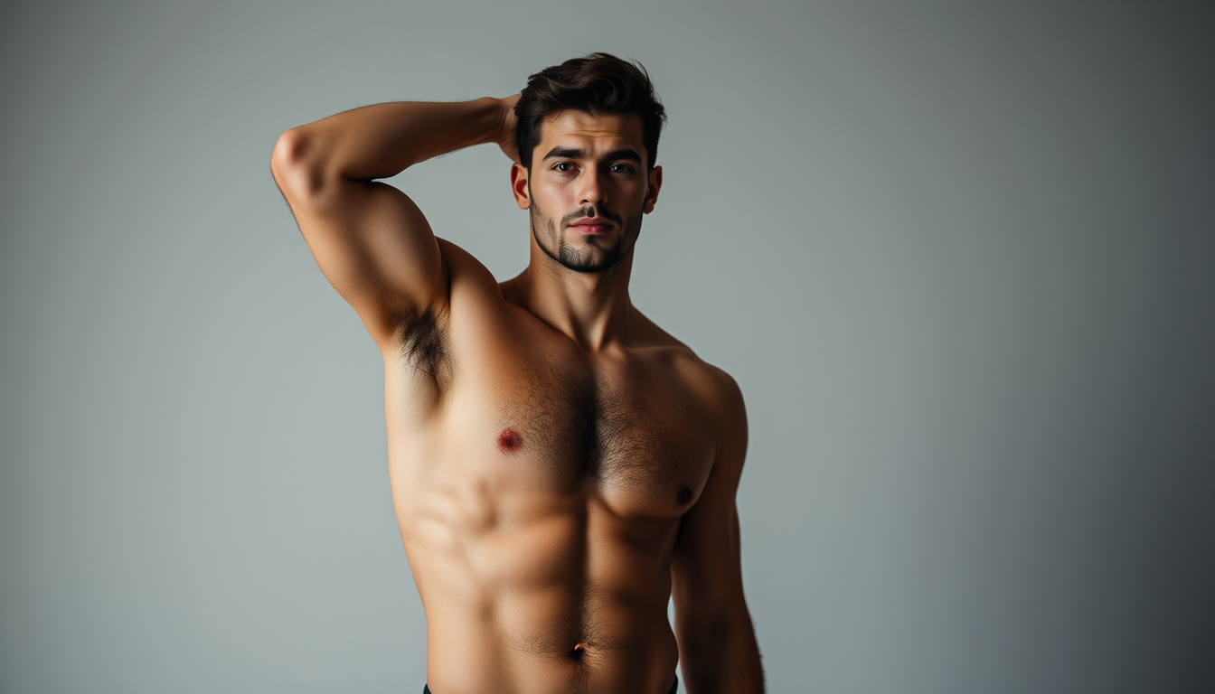 Main art studio: A sexi man