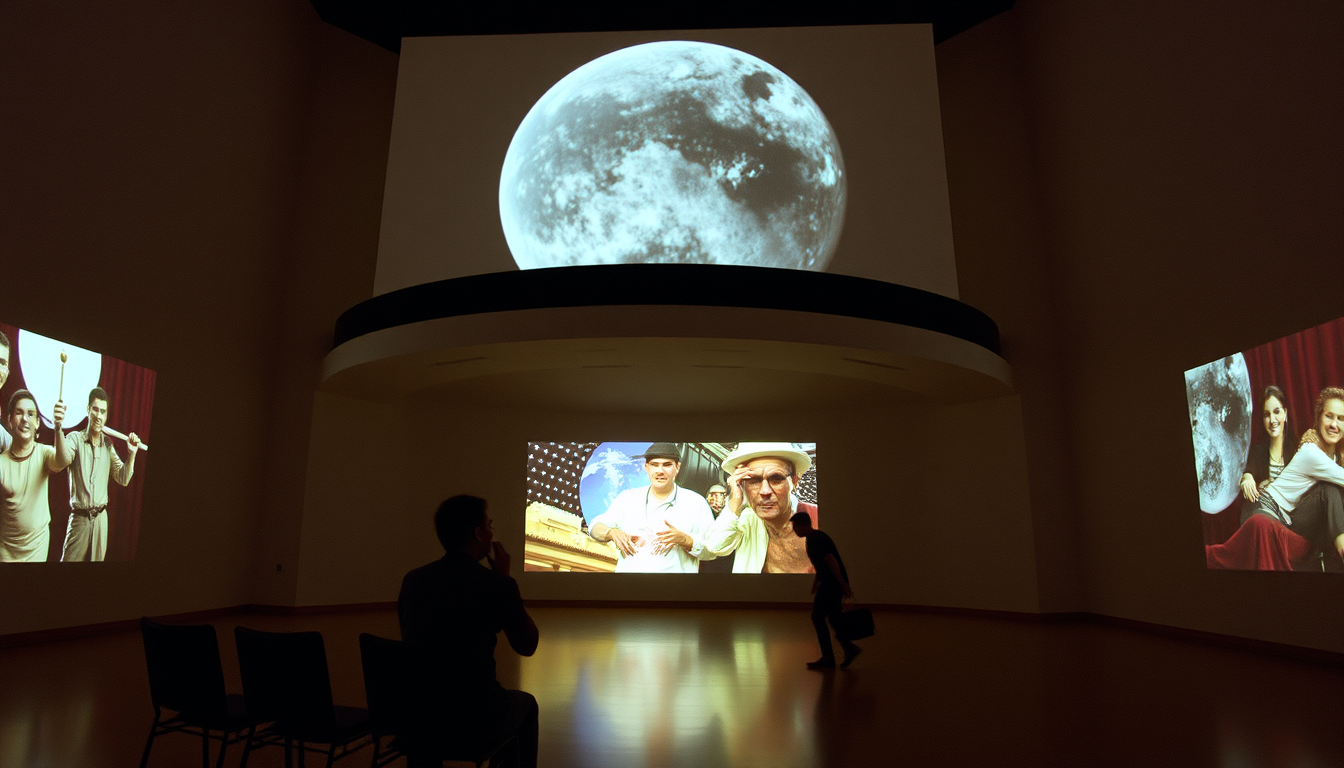 Main art studio: Dymaxion projection