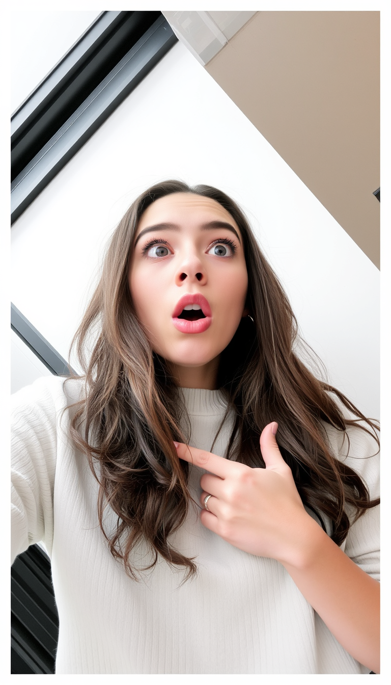 Main art studio: surprised/confused pose 😳