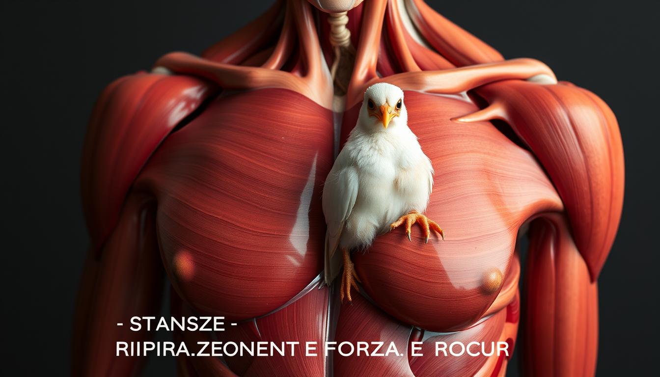 Main art studio: immagine: busto umano uomo semitrasparente in cui si intravedono muscoli, con al posto del cuore un uovo al tegamino. poi con il seguente testo: "DUE