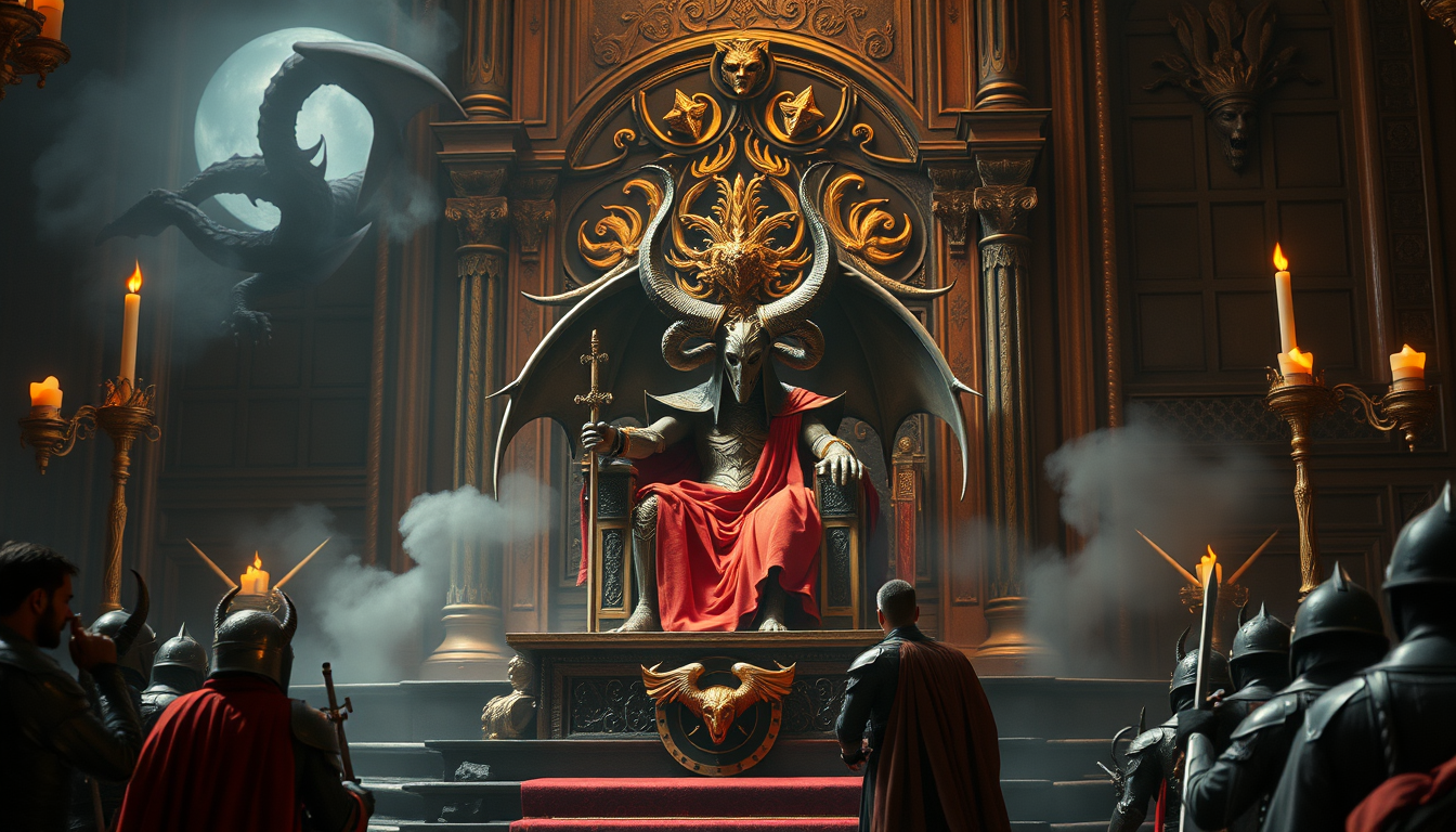 Main art studio: este es el heroe, cuando llega a la sala del trono del rey demonio, empieza a preguntarle: quiero saber la verdad que esconde este mundo, por que yo f