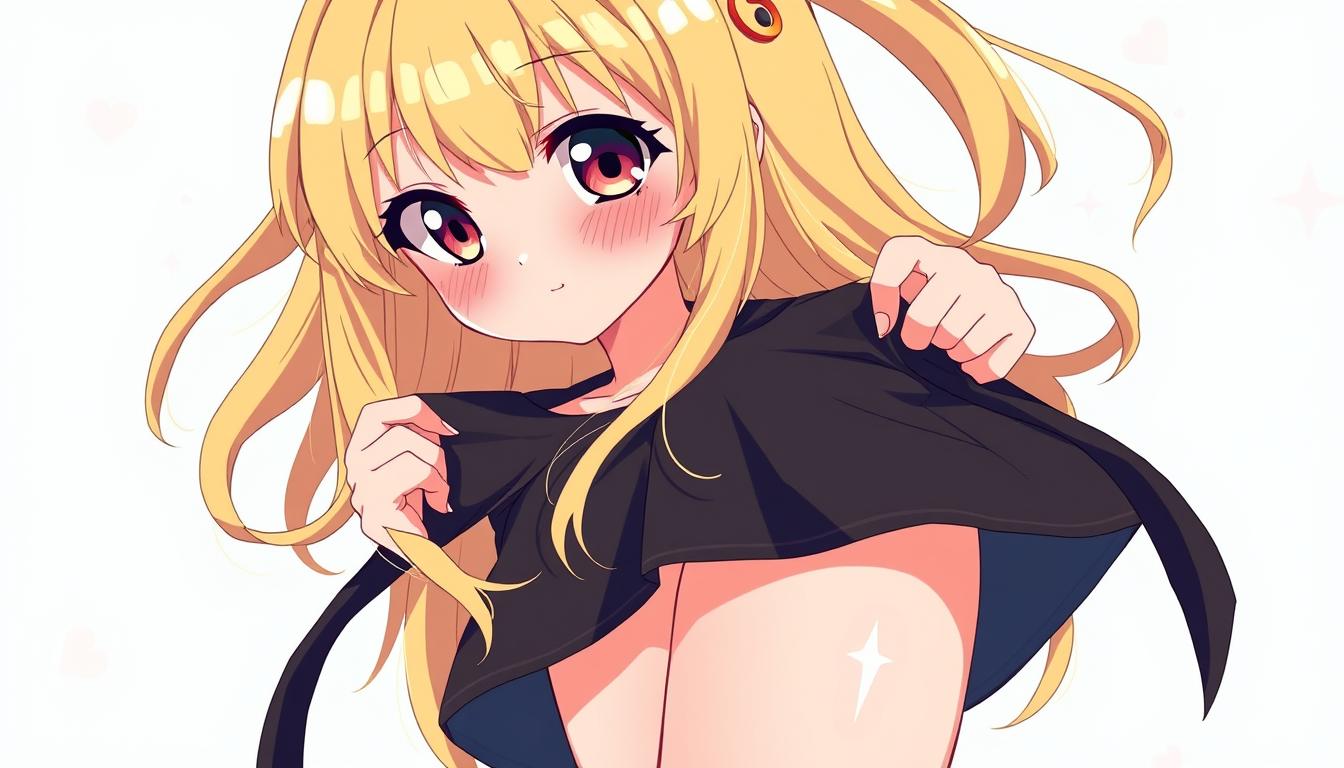 Anime idea: anime style, vibrant colors, expressive eyes, Illustration anime japonaise de haute qualité, femme adolescente fictive de 14 ans, cheveux blonds longs