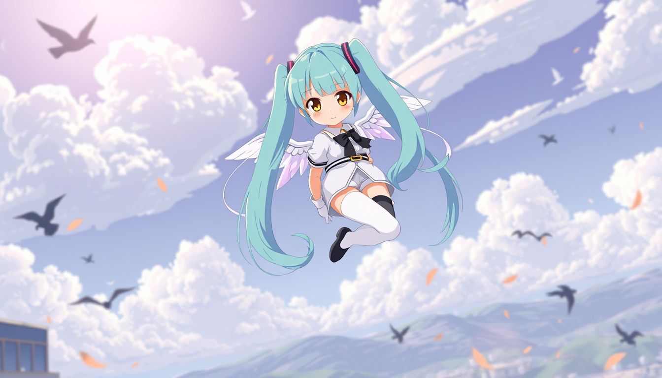 Sprites idea: a single readable game sprite with a controlled silhouette, palette, scale, and viewing angle, deliberate composition, anime girl pale skin amber eyes