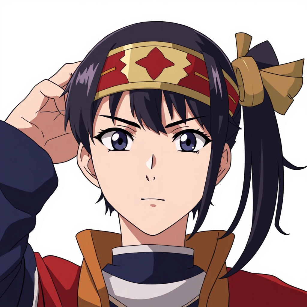 AI Anime Character idea created from the prompt: an anime character with a legible silhouette, controlled costume language, and expressive face, deliberate composition, صمم لي صورة فتاه لوه