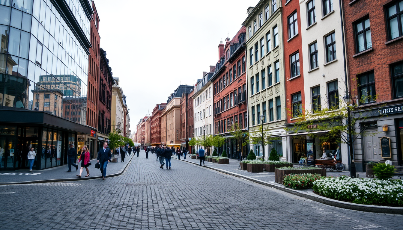 Main art studio: Erstelle mir ein Gif Wo Projektinhaber steht mit ner stadt in hintergrund mit guten effecten für disocrd profilbild mit Projektinhaber in der mitte un