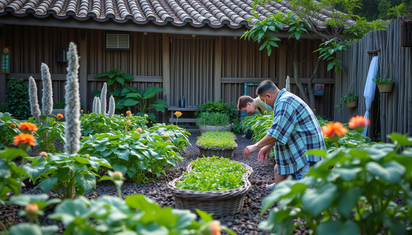 Main art studio: 🧑‍🌾 農家が🌾田植えをしている。広大な田んぼの中で、麦わら帽子をかぶった優しい表情の農家が、泥の中に小さな稲の苗を一本ずつ丁寧に植えている。農家は作業着を着て、腰をかがめながら大切に苗を育てる準備をしている。水が張られた田んぼには青空や山々が映り、周囲には豊かな自然と春の風景が広がっている。