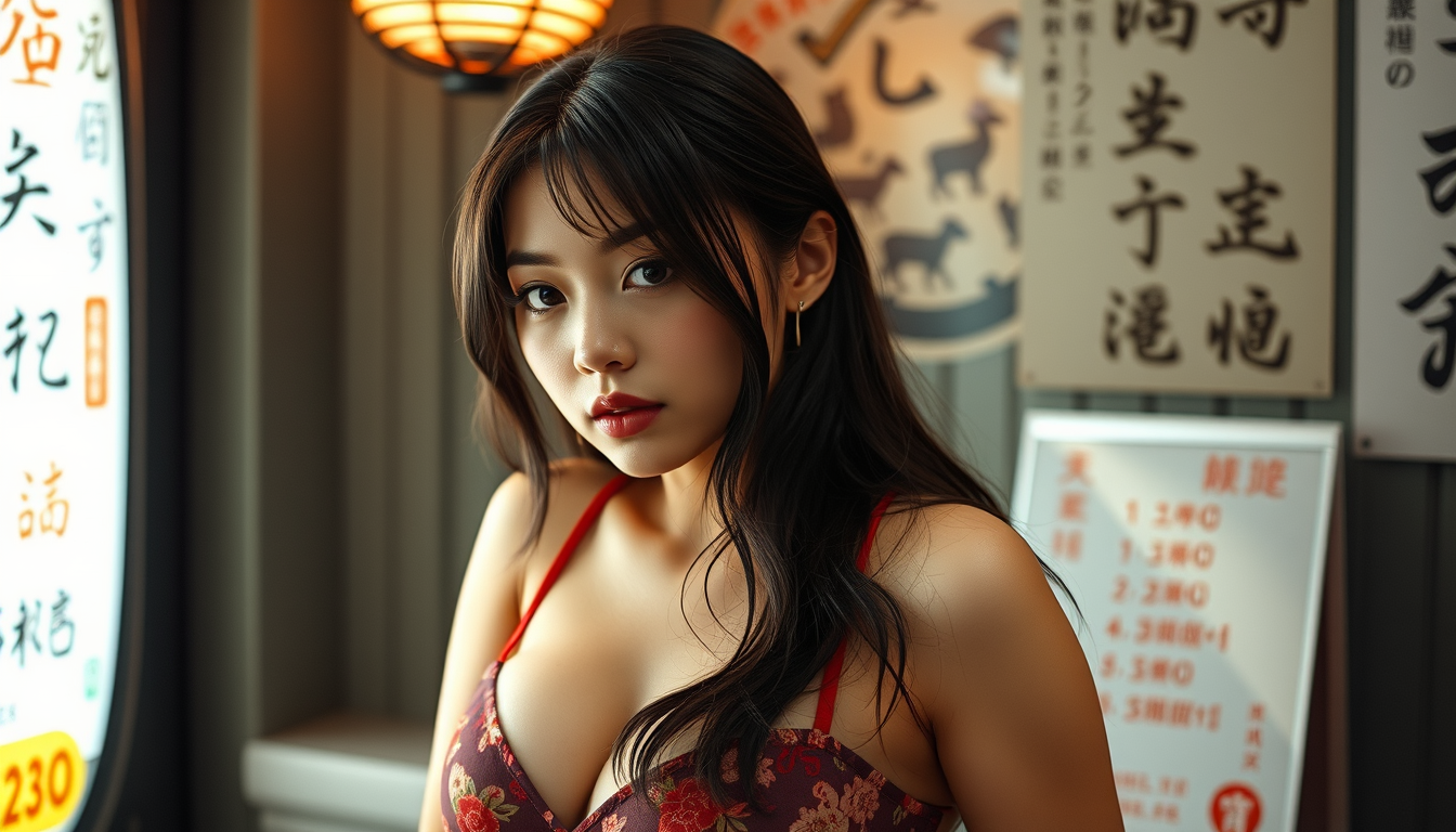 Main art studio: chica sexy japonesa lo mas sexy posible con los melones mas grandes