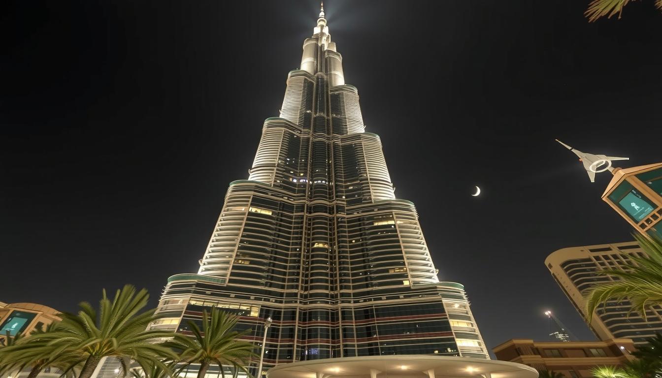 Main art studio: prend cette photo et en arrier plan met cette photo du burj khalifa