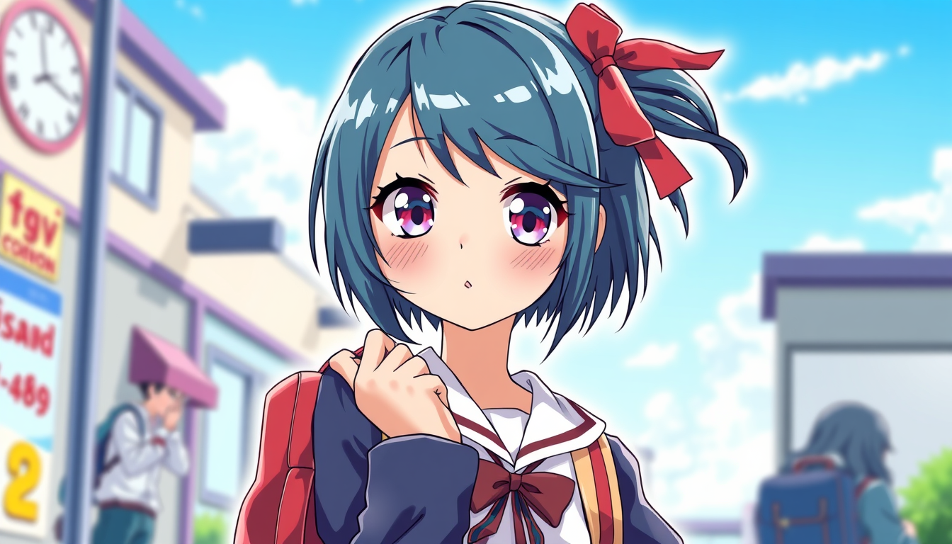 Anime idea: anime style, vibrant colors, expressive eyes, deku poza siedząca cos slodkiego je i pije jakies stroj losowy bluzka i spodnie ciekawe nie krotkie tylk
