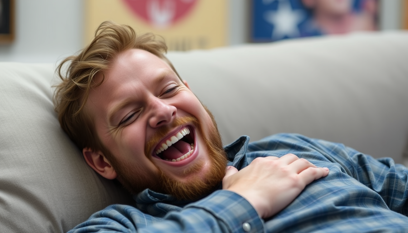 AI Art prompt example created from the prompt: Devan Kingsford being tickled