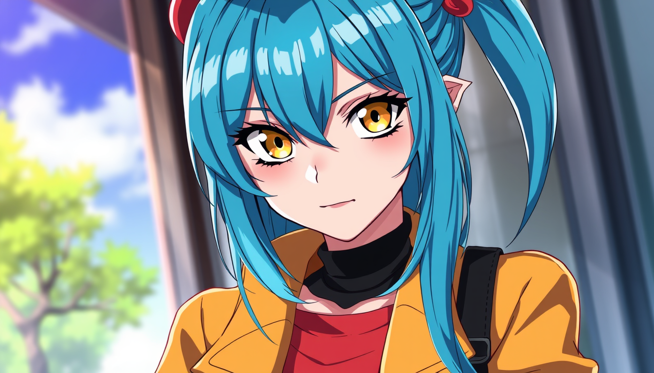 Anime idea: anime style, vibrant colors, expressive eyes, Eine wunderschöne Anime-Figur, ein 16-jähriges Mädchen und die Tochter von Dracule Mihawk aus One Piece.