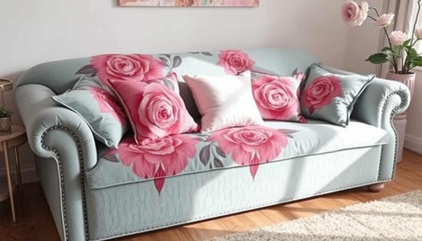 Main art studio: ich habe jetzt 2 große weiße 60x60 2 hellgraue 30x50 2 hellgraue 45x45 2 antrazit 30x30 und ein blumenkissen also eine richtige rosa blume mit weißem
