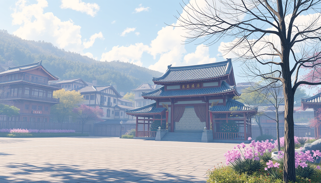 Main art studio: 朝武芳乃 千恋万花というゲーム ヒロイン 川の中 立っている 高校生 制服 露出 多め