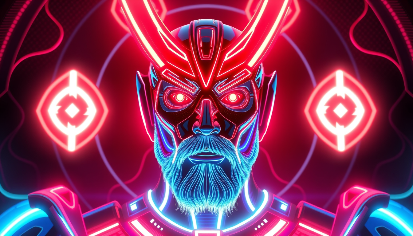 Main art studio: Создай невероятно эпичного аниме-ниндзя по имени NEONMAX — Король Теней. Его образ идеально разделён пополам: 50% чёрного и 50% белого цвета. На нём з