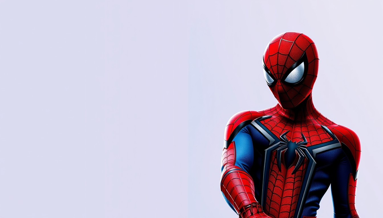 Posters idea: poster composition, vertical 2:3 format, headline-ready negative space, bold focal subject, Spider Man , print-ready poster design