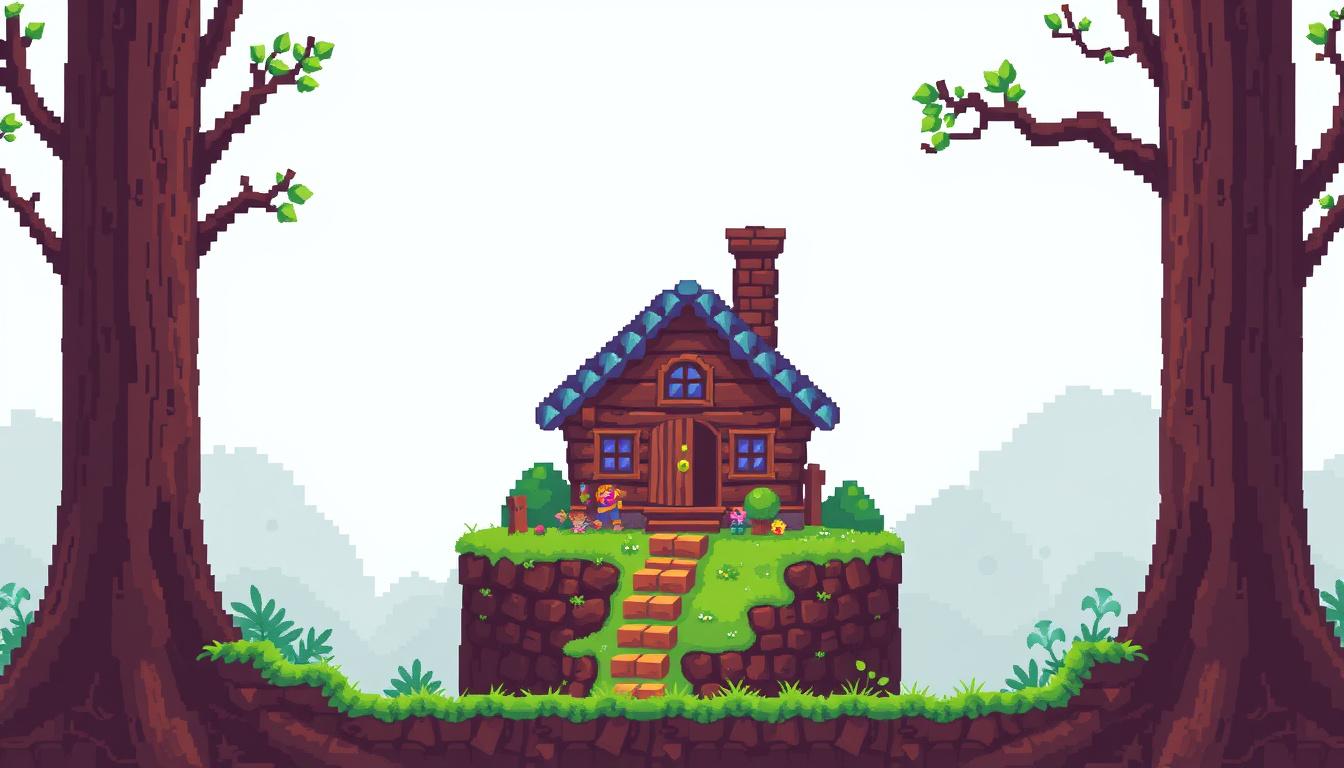 Sprite idea created from the prompt: pixel art game sprite, clean pixel grid, retro 16-bit palette, 32x32 pixel art small wooden house, top-down RPG, transparent background, coz