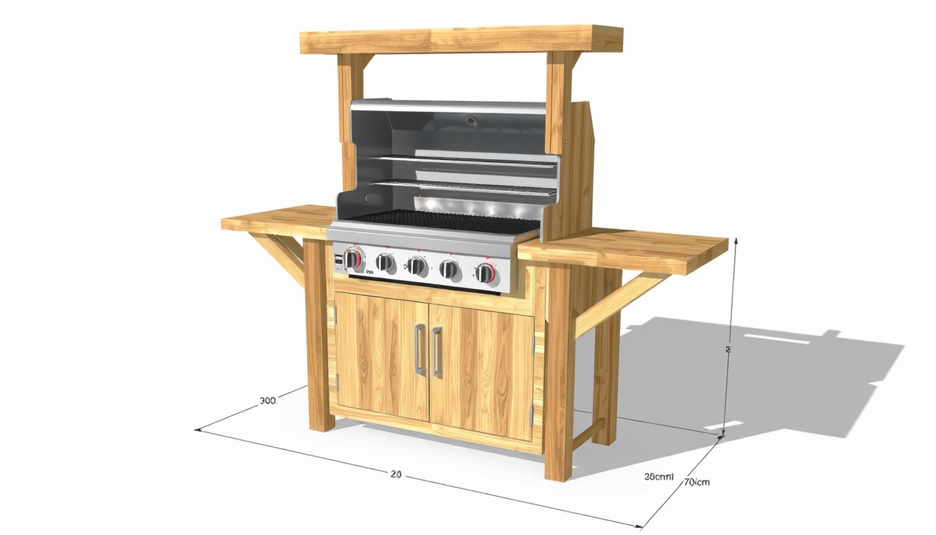 Main art studio: Draufsicht Vorderansicht Seitenansicht allen Maßen Materialstärken 10 Spießen drehbarem Spießmechanismus 70 × 30 cm Grillwanne 100 cm Gesamthöhe 70 ×