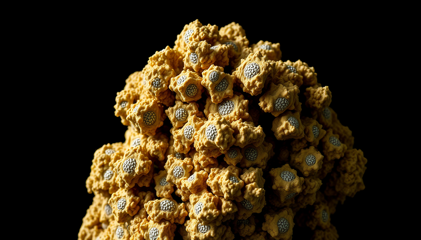 AI Art prompt example created from the prompt: A clump of polymorph