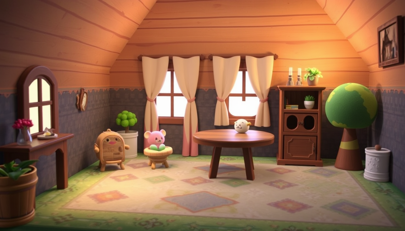 Main art studio: une image pour nul moche de maison Animal Crossing interieure Animal Crossing Animal Crossing et le lit une maison mche avec les affaire pas asortit d