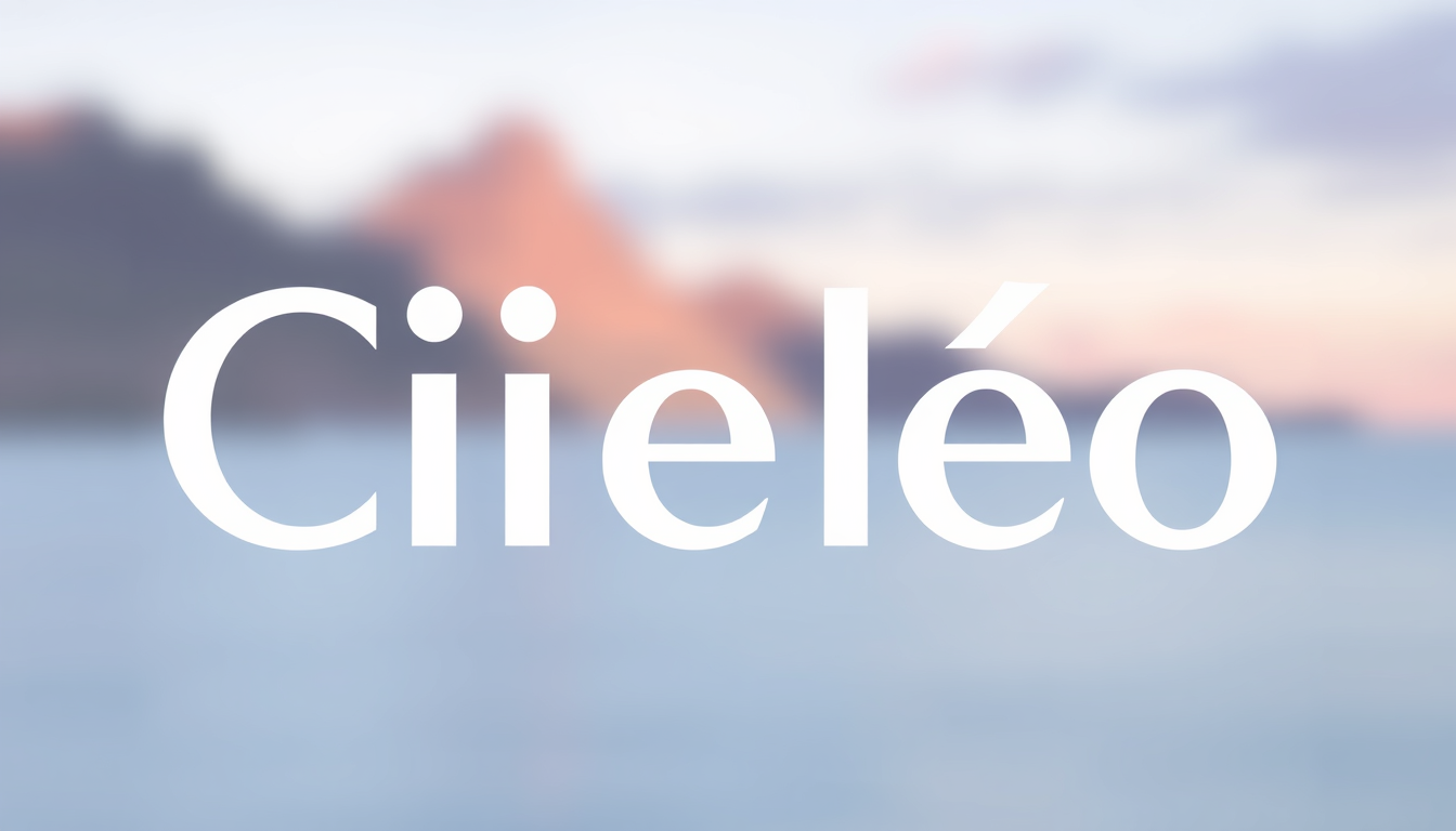 AI Art prompt example created from the prompt: Cieléo brand logo