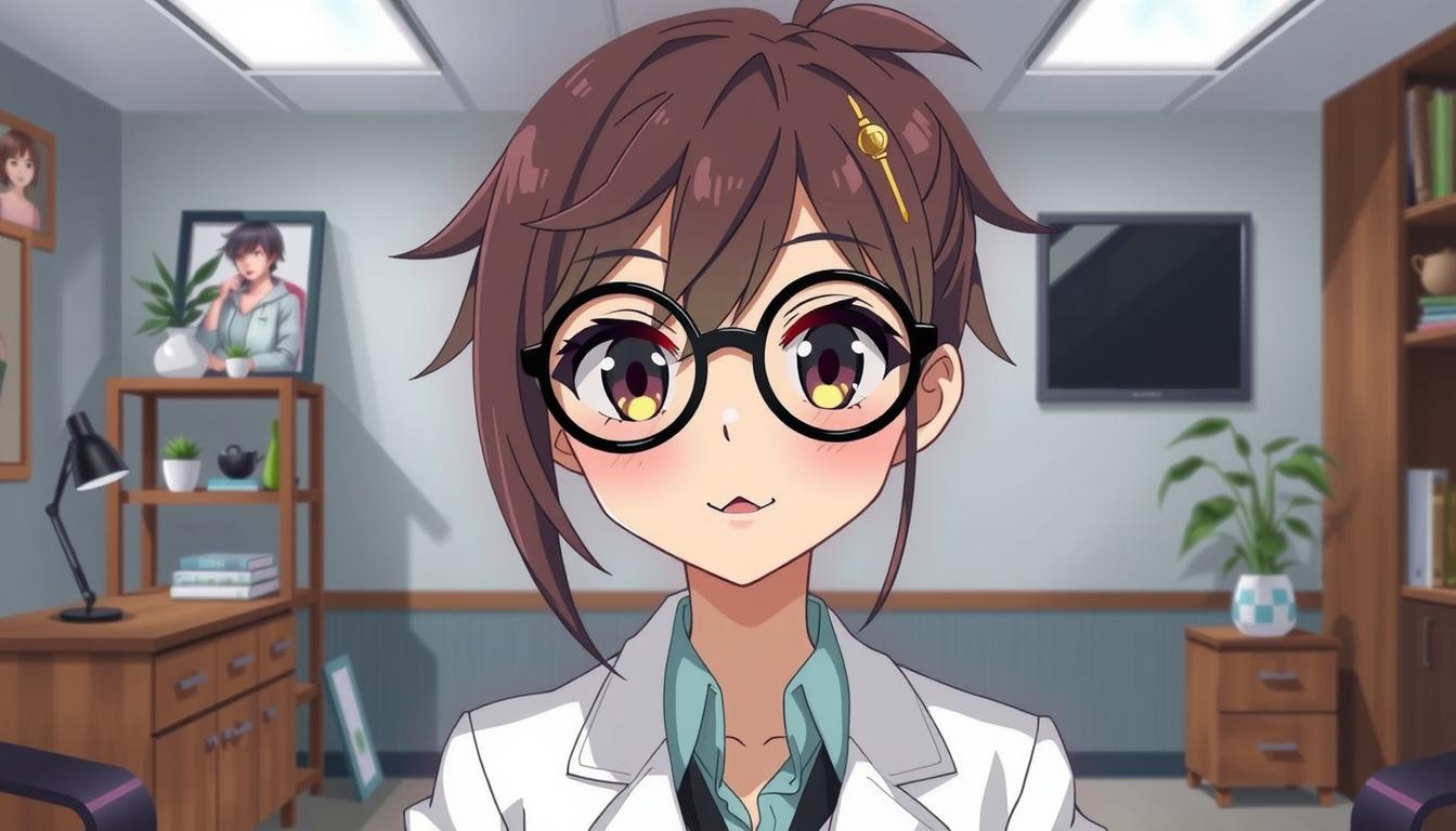 VTuber Avatar idea created from the prompt: vtuber avatar, anime style bust, expressive eyes, streaming overlay ready, shut his mouth and smile his mouth , clean vtuber character art