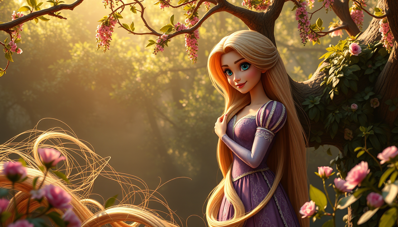 Main art studio: Crie uma omangem da princesa Rapunzel grávida