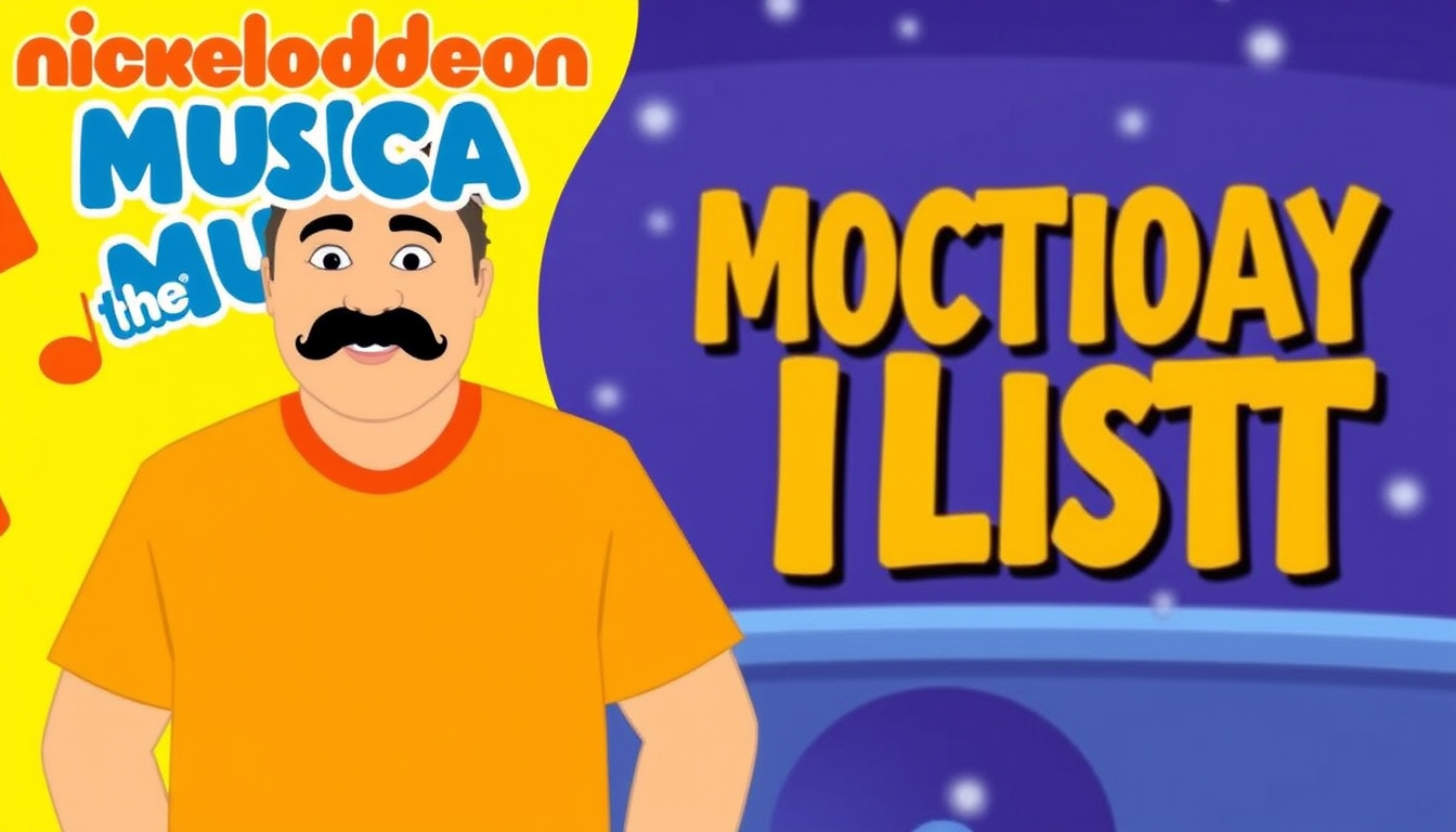 AI Art prompt example created from the prompt: Nickelodeon MUSIC nickjr.com/music lassoStarPurpleRedYellowYellowYellowYellowFire MONDAY the LIST ACTION NEWS HD abc 13 mustache mustache mu