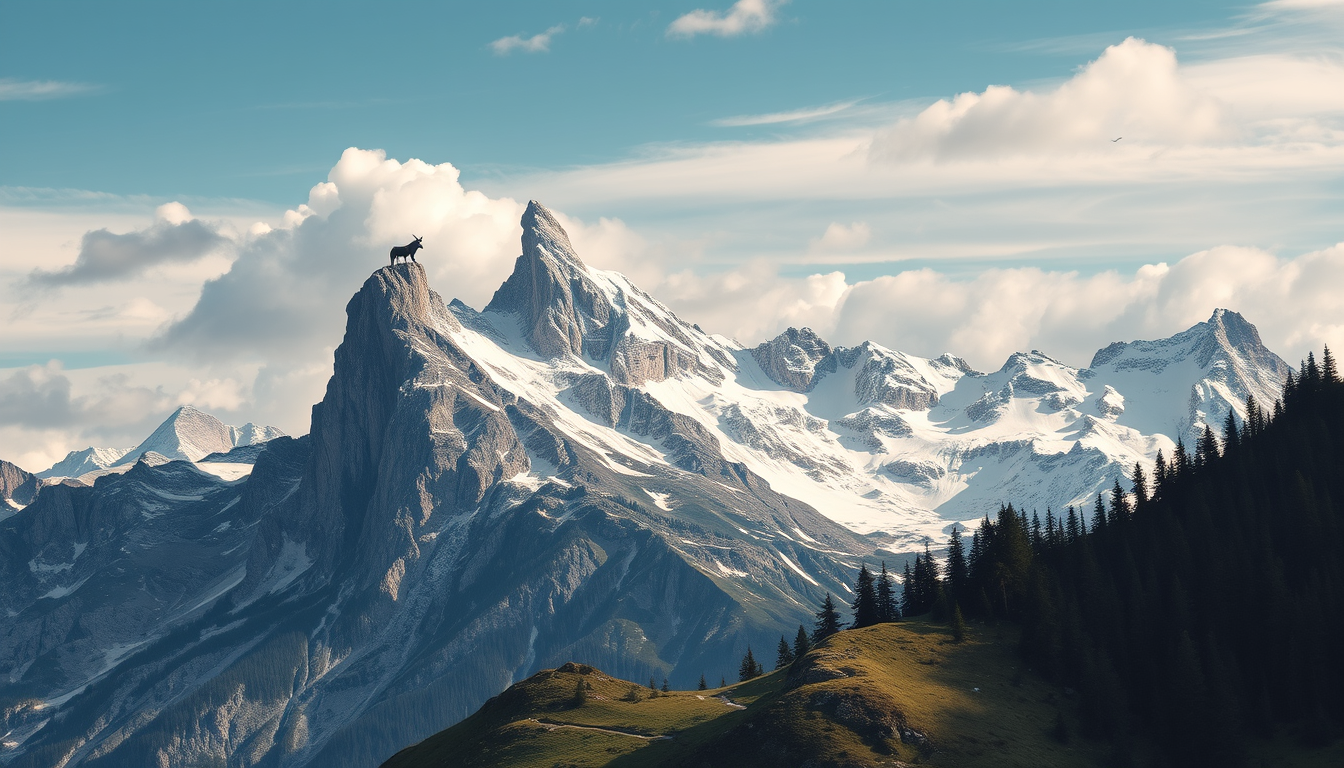 Main art studio: erstelle mir ein bild von dem berg olymp mit den göttern drauf für 6. klässler