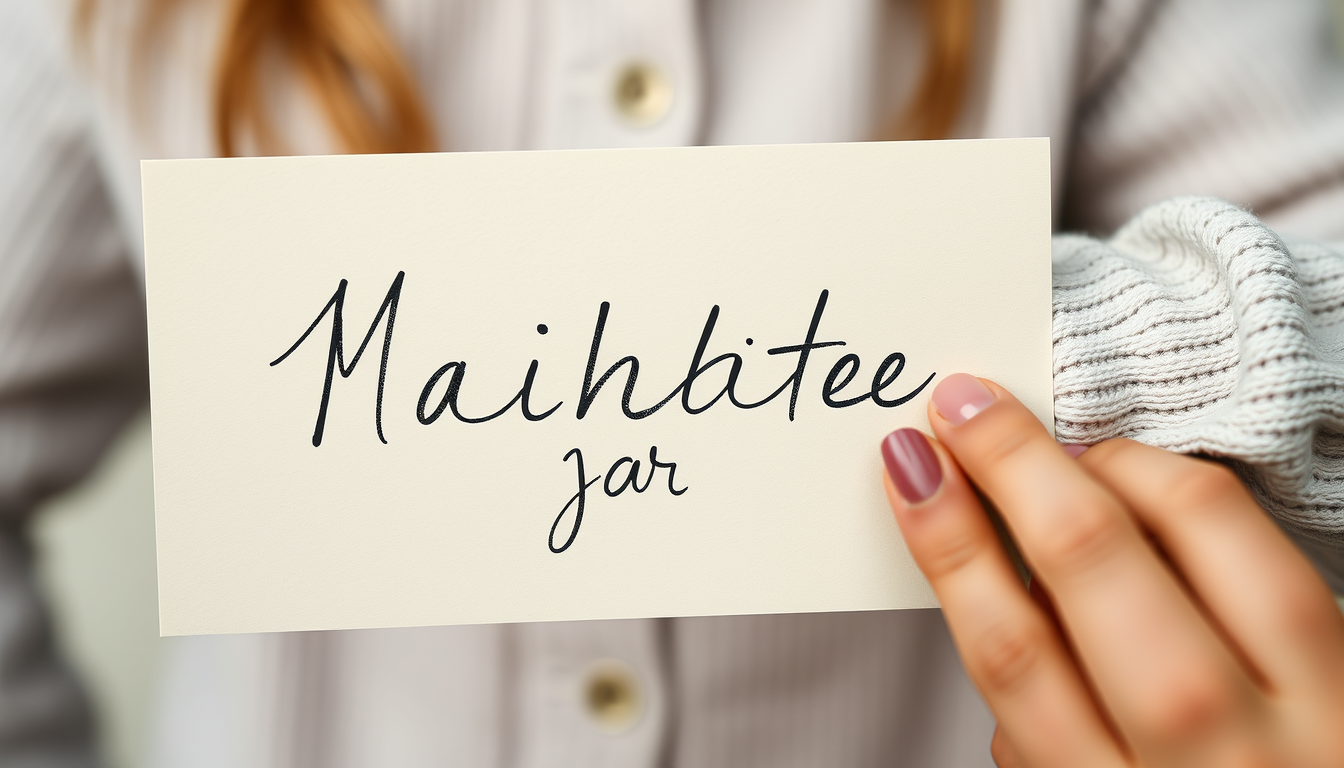 Main art studio: Mädchen 13 jahre Tabea in schreibschrift beige anzeigen Weizenfeld Weizenstrauss in der hand Von hinten