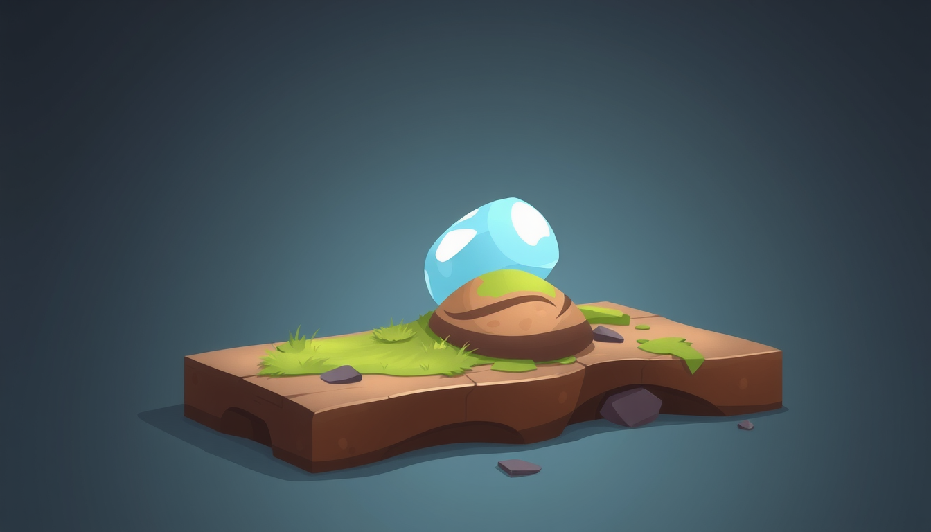 Game Asset idea created from the prompt: 2D game asset, clean isolated object, consistent art style, un tronco 2d acostado en el piso, fondo transparente , game-ready asset illustra