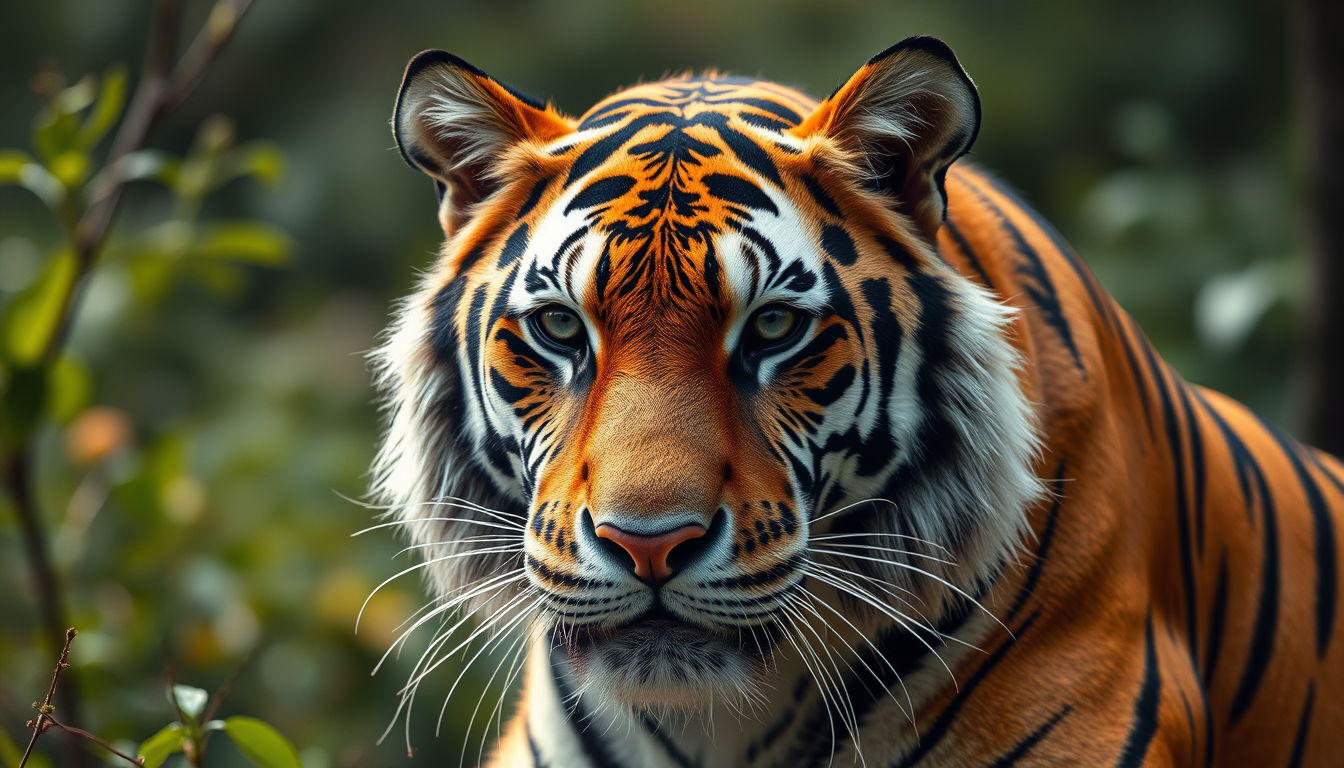 Main art studio: Create a image of tiger