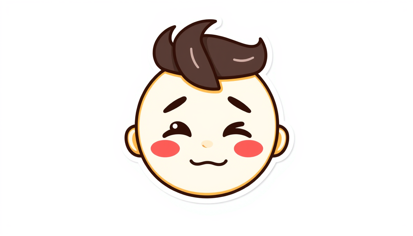 Emoji idea: single emoji icon, simple expression, isolated subject on white, sticker-like, Emoji chorando e rindo , chat-ready emoji, vibrant cartoon style
