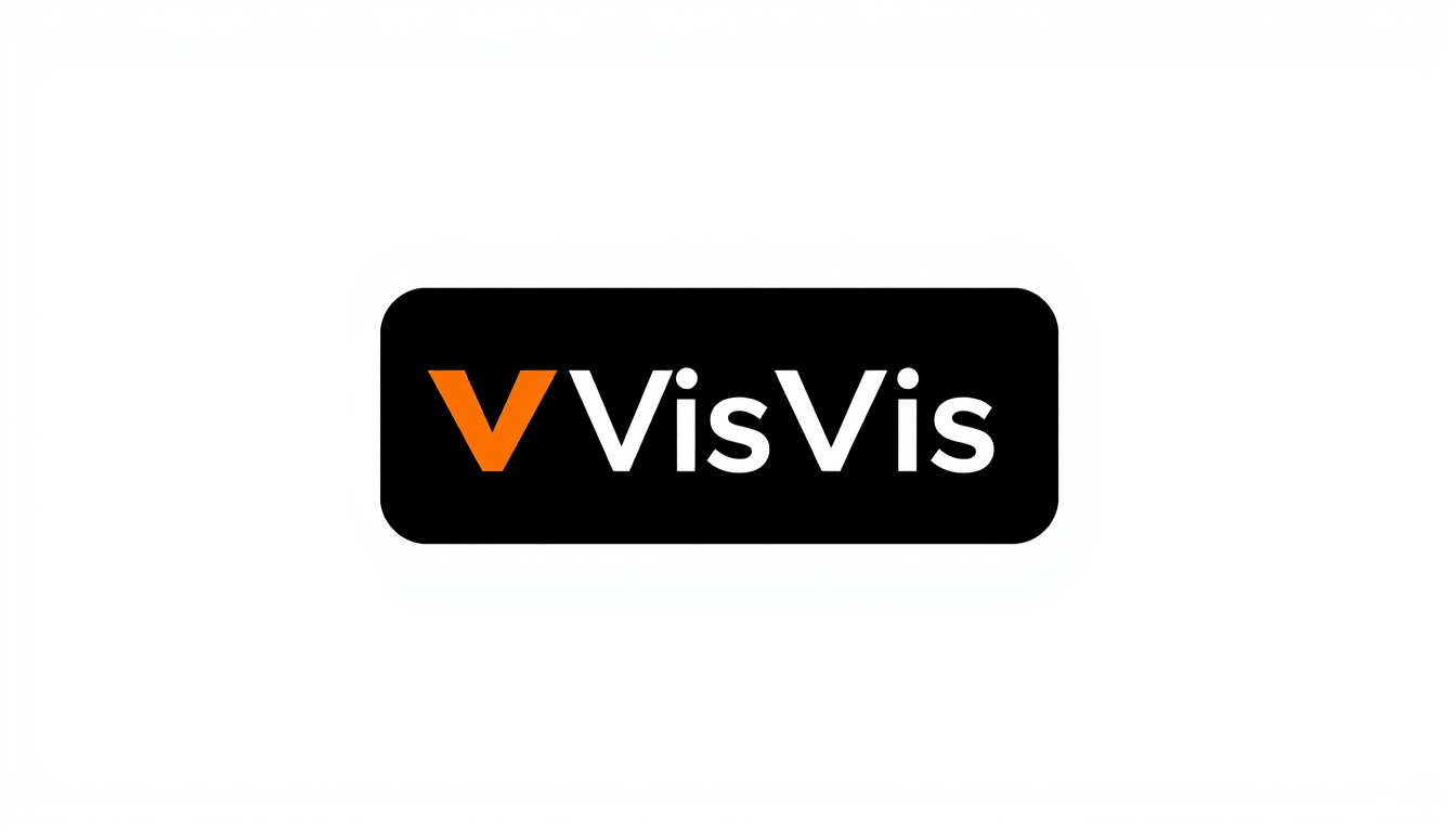 Logo idea: logo design, clean minimal mark, bold simple shapes, balanced composition, Nombre "VisVis" logo para una tienda de ropa profesional, ropa d emoda, que