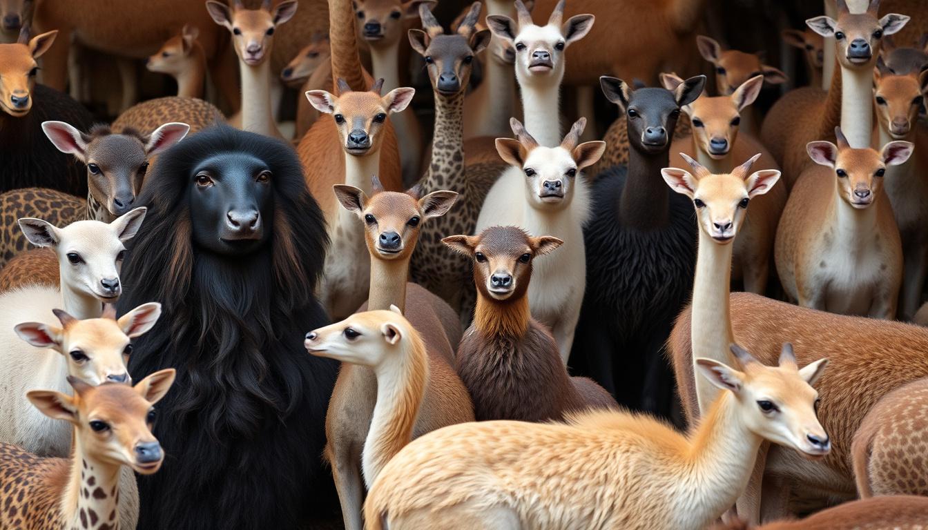 Main art studio: many animal