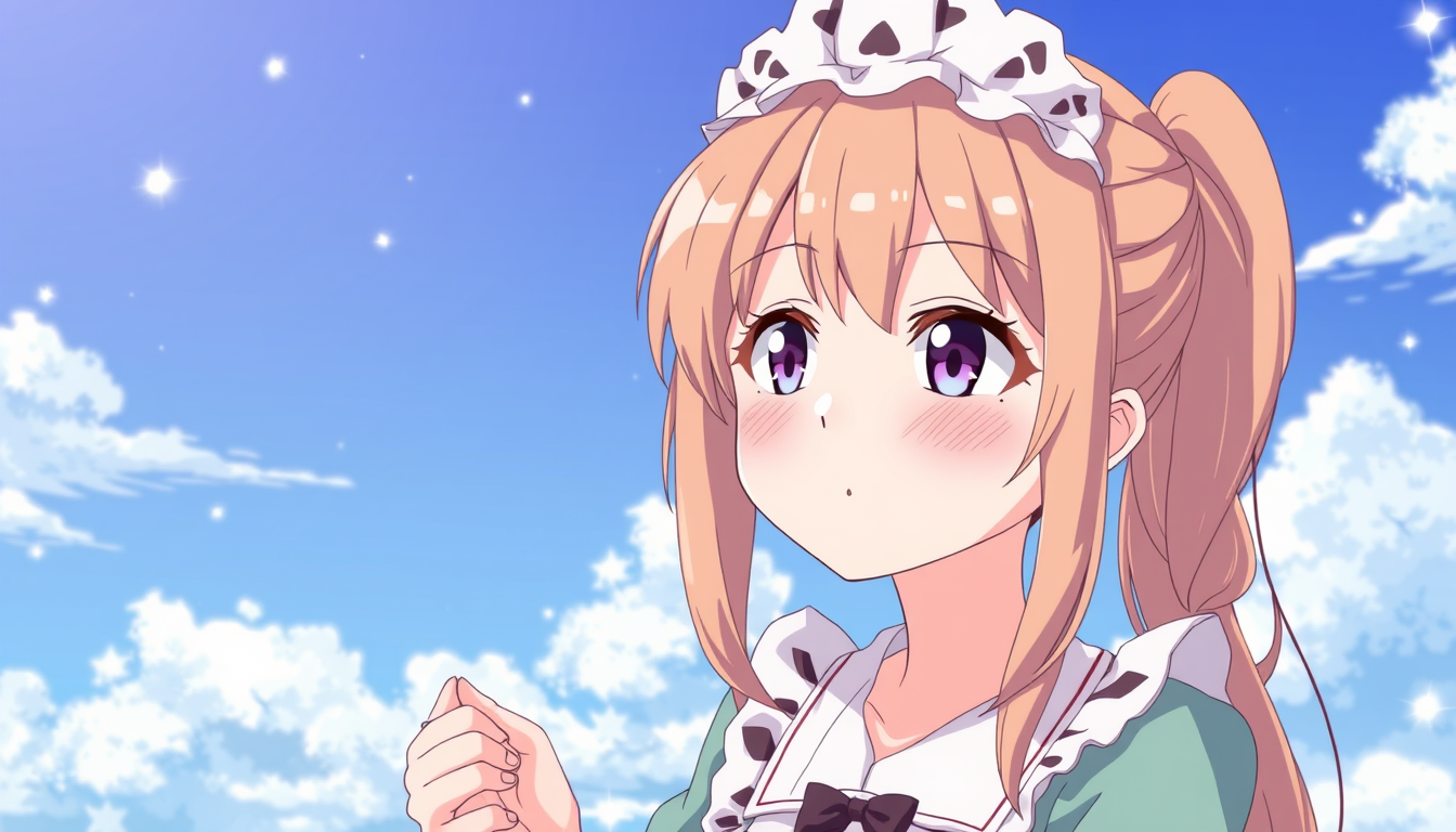 Main art studio: Eine Anime frau