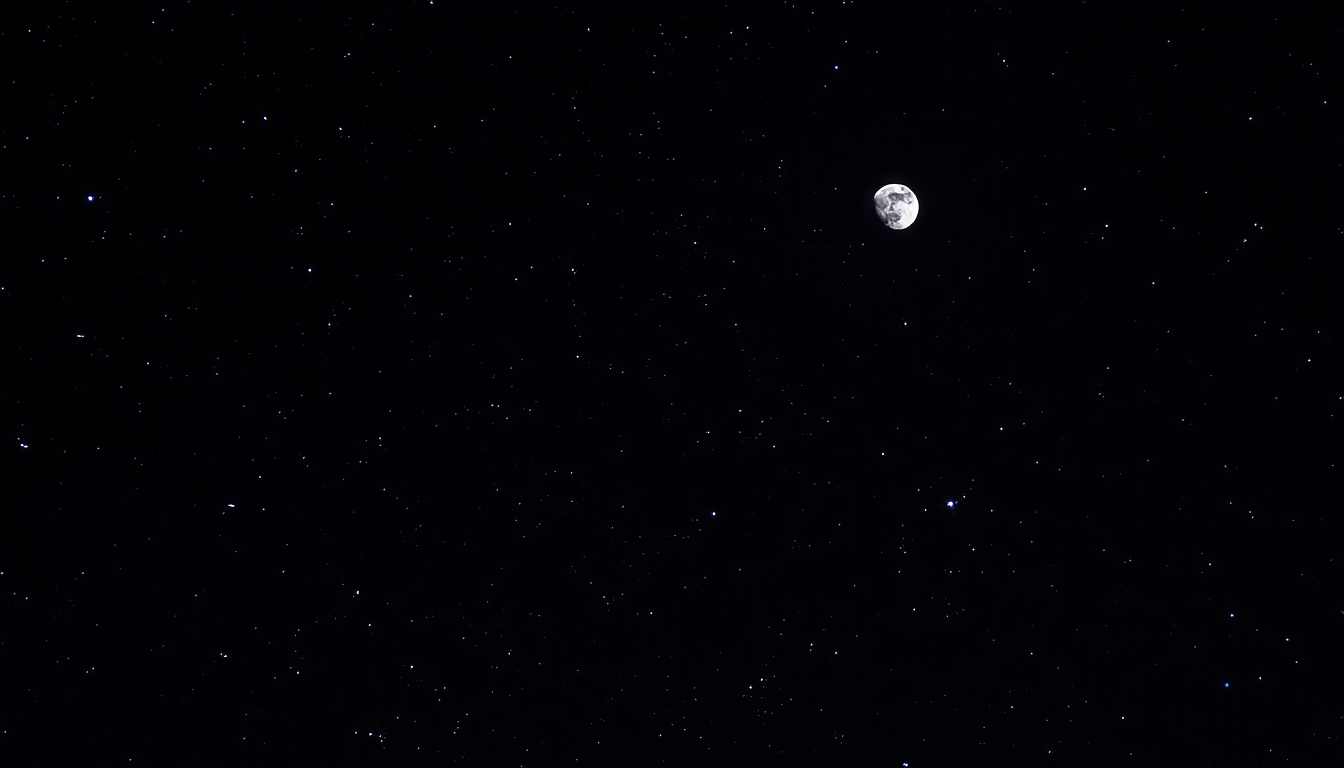 AI Art prompt example created from the prompt: stars and moon