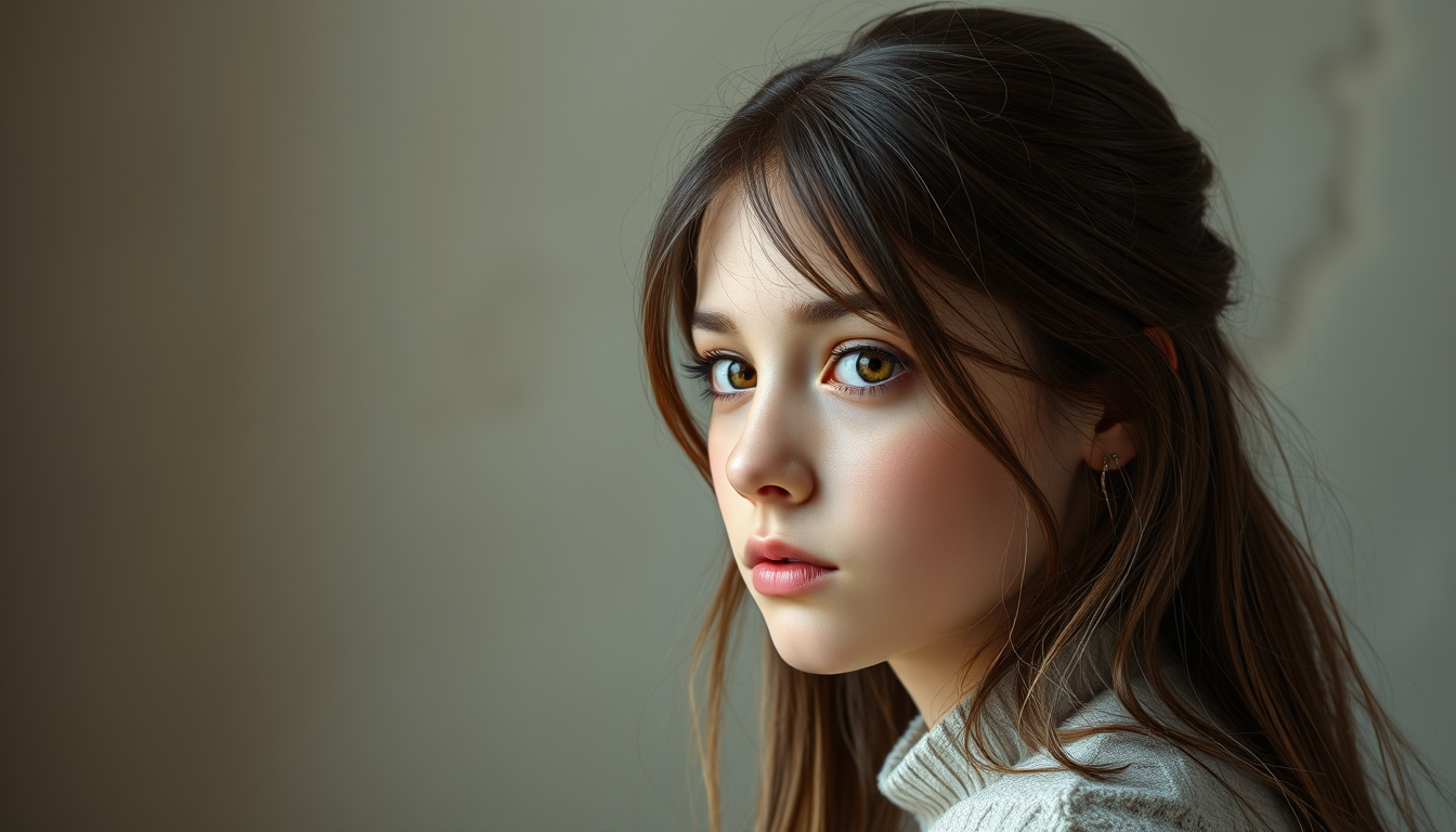 Realistic Images idea: photorealistic generated image, natural materials and skin texture, physically plausible lighting, french, english petite teenage girl. goofy shot. pr