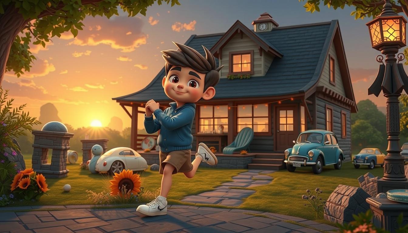 Main art studio: just running 3d animation video