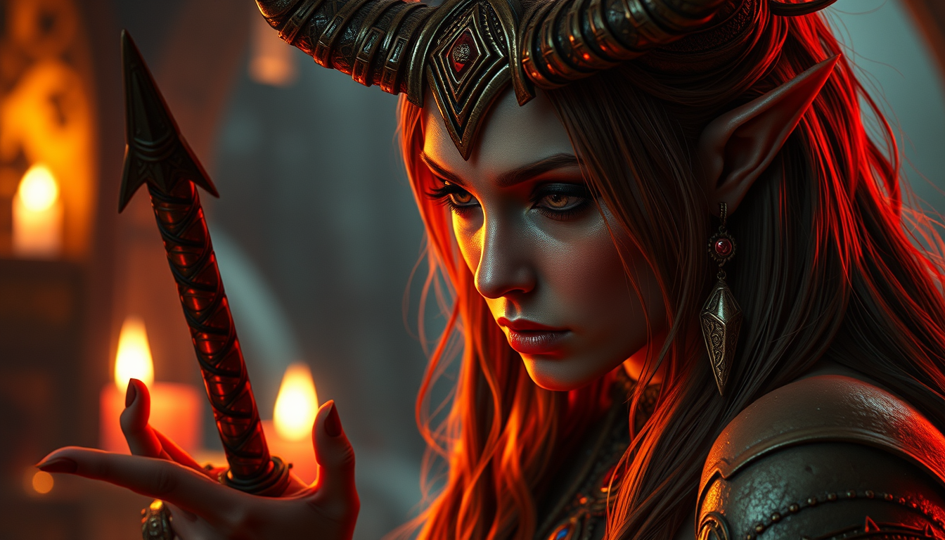 Main art studio: Elven video game heroin being gone down on. Head thrown back with horny face