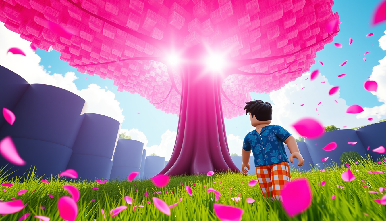 Thumbnail idea: YouTube thumbnail composition, large central subject, high contrast, bold facial expression, A high-quality Roblox game thumbnail showing a gigantic g
